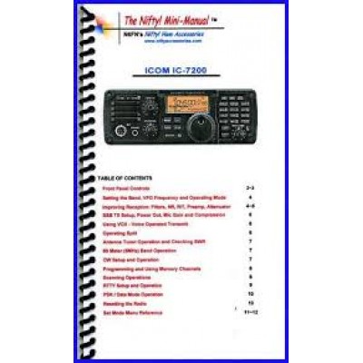 Instruction manual for the Icom IC-7200